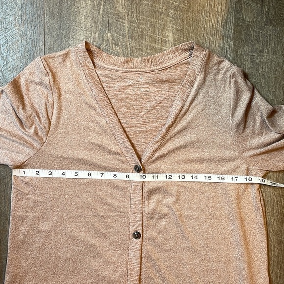 Cuddl Duds Heather Walnut Taupe Super Soft Longline Button Front Cardigan size M - Picture 16 of 16